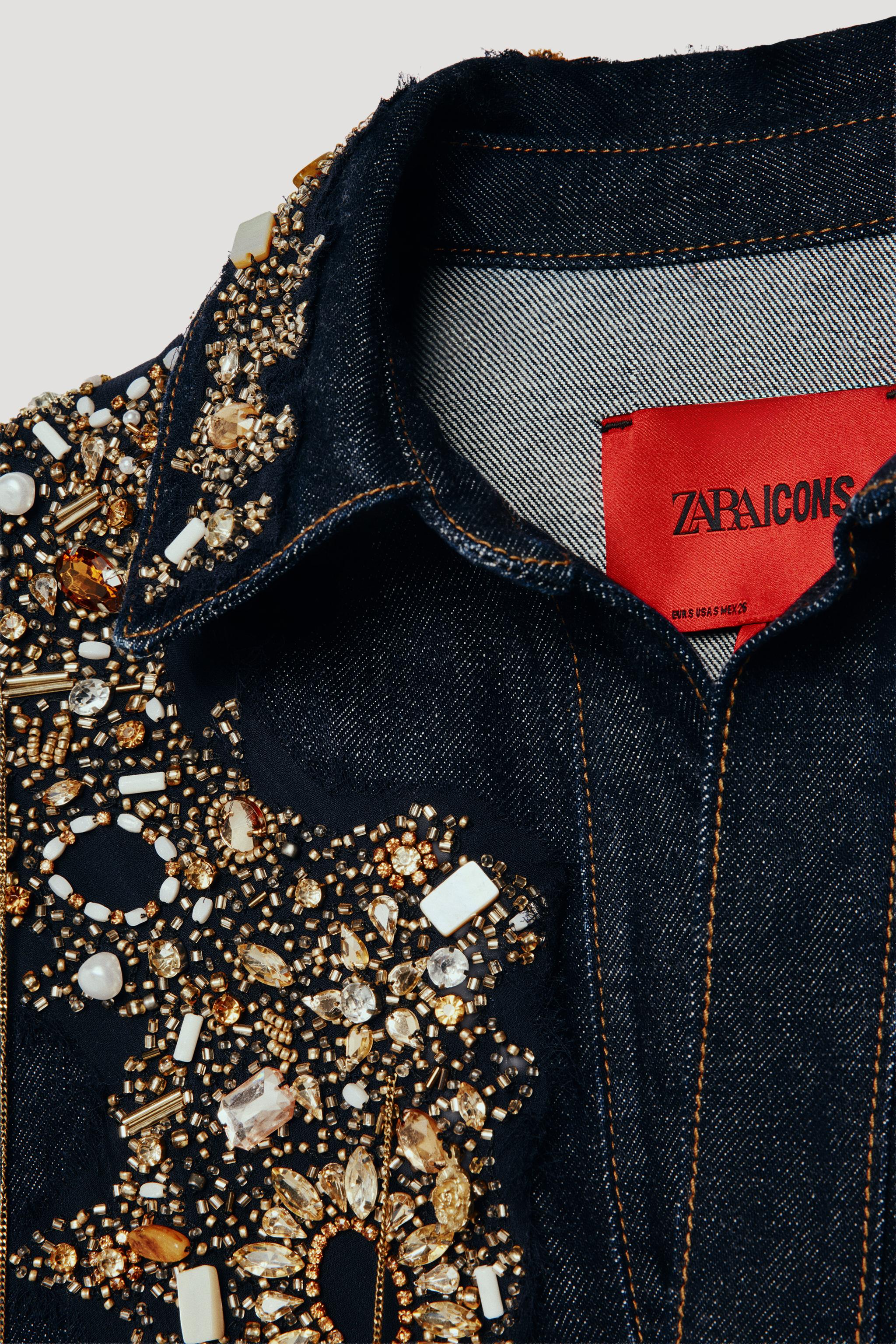 LIMITED EDITION JEWELED DENIM DRESS